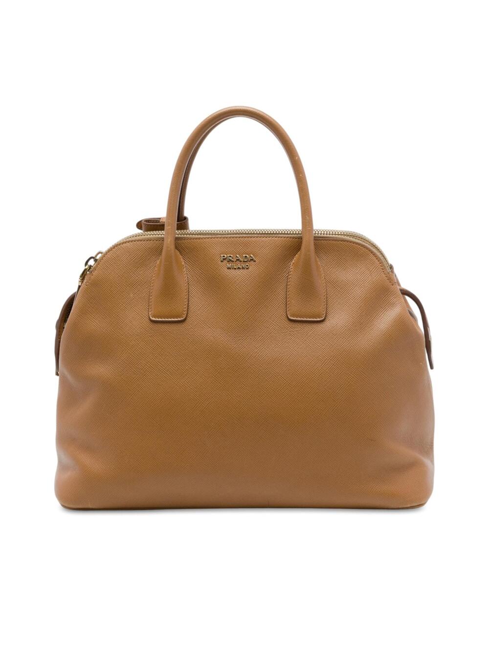 Prada Saffiano Triple Zip Dome Tote #347624P83B